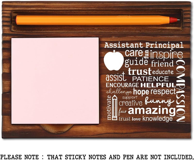 TRCENDE Thank You Gifts for Assistant Principal, Assistant Principal GiftsOffice Decor, Graduation Christmas Birthday Gifts for Assistant Principal,Retro Self-Stick Note Pad Holders XB480 - Image 2